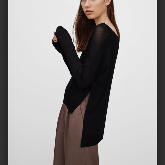 Aritzia Wilfred Librement Sweater in Black - Picture 2 of 11